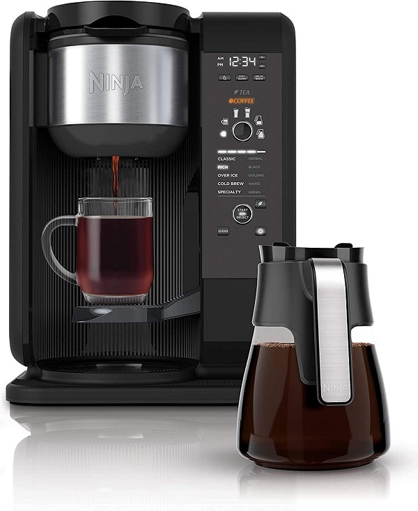 Ninja Hot and Cold Brewed System Auto iQ Tea and Coffee Maker with 6 Brew Sizes 5 Brew Styles