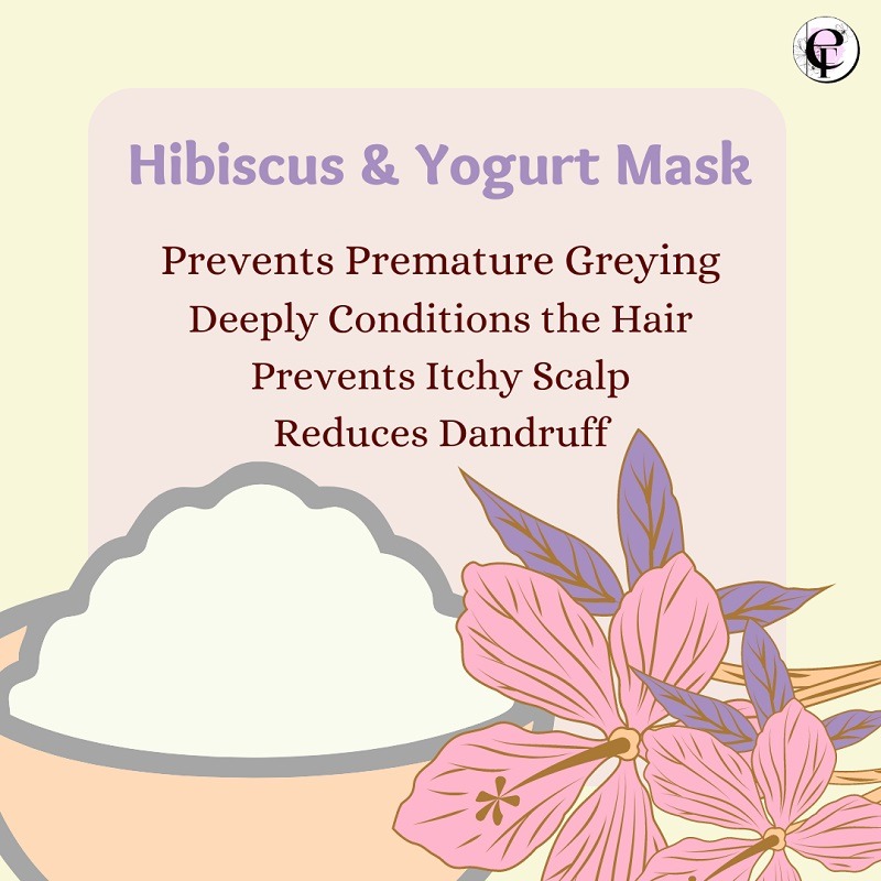 Hibiscus yogurt mask 1