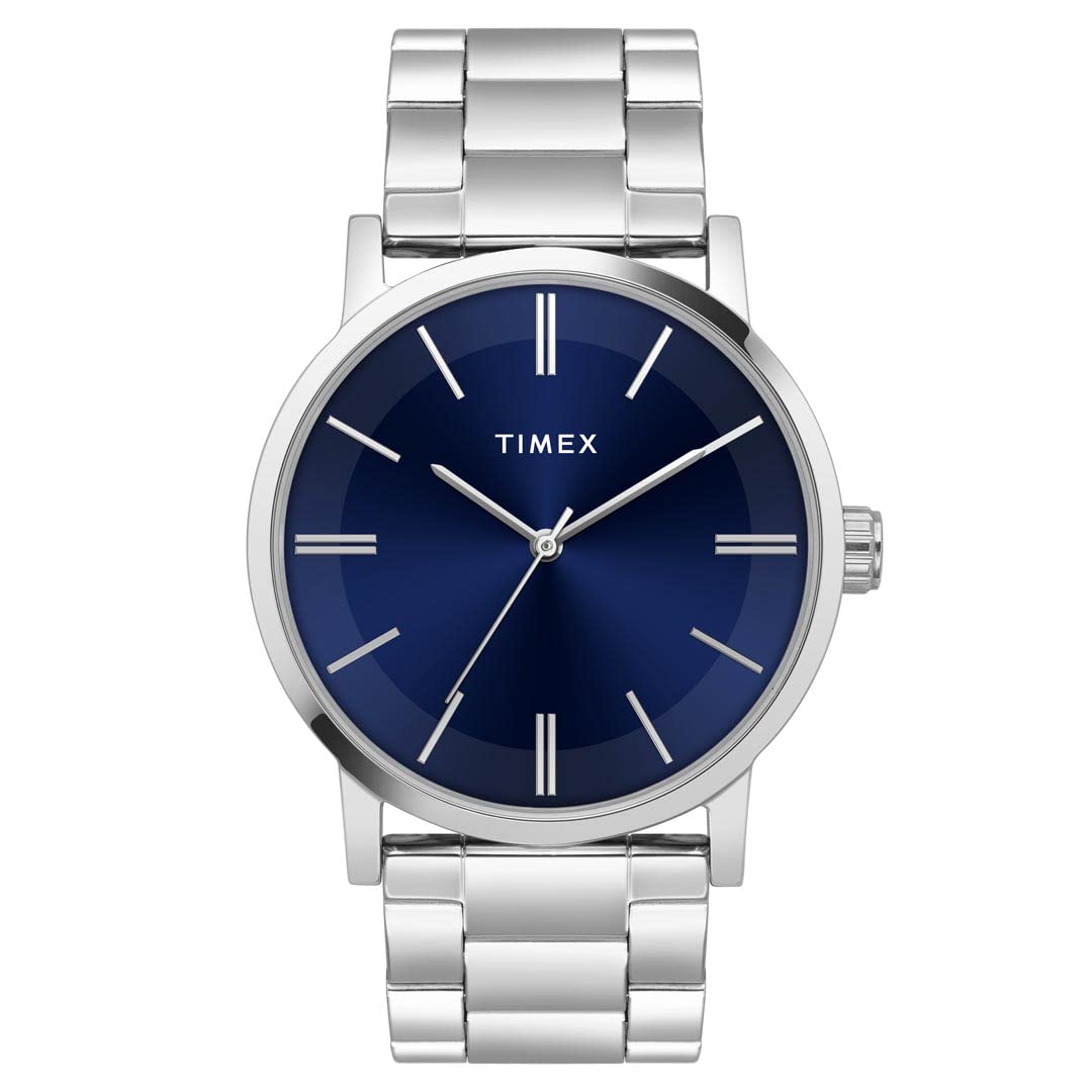 TIMEX Analog Blue Dial Men’s Stainless Steel Watch-TWHG35SMU06